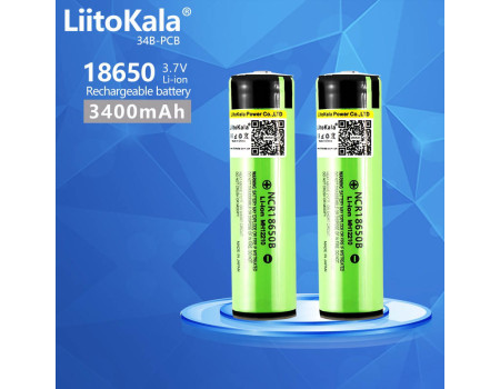 Аккумулятор 18650 LiitoKala NCR18650B 3.7V 3400mAh