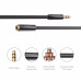 Подовжувач Jack 3.5 мм Jack 3.5 мм AUX AIFFECT AI AE2-BR10/15-BK