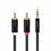 Кабель 2 RCA 3.5 мм Aiffect AI AR1-BK 2 метри