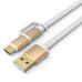 Кабель для быстрой зарядки 2 в 1 Type-C Micro USB AIFFECT AI-UMC2A1 1 м
