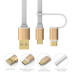 Кабель для быстрой зарядки 2 в 1 Type-C Micro USB AIFFECT AI-UMC2A1 1 м