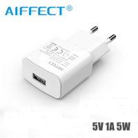 Зарядний пристрій USB 1A 5W AIFFECT AI-WHA-1U-5W-WH