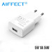 Зарядний пристрій USB 1A 5W AIFFECT AI-WHA-1U-5W-WH