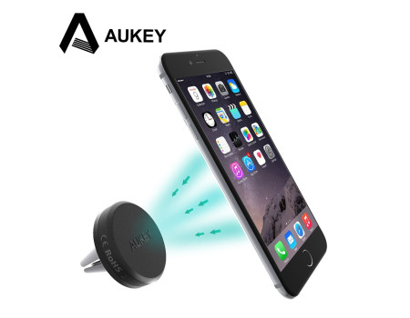 Магнітний тримач для телефону в машину AUKEY Black