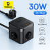  Зарядная станция-удлинитель Baseus GaN 7-в-1 30W 3 розетки 4000W 1.5 м