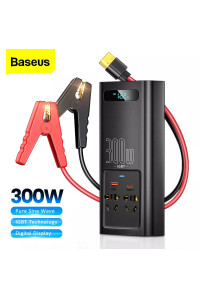 Инвертор 12-220 V с чистой синусоидой Baseus 300W для дома и авто