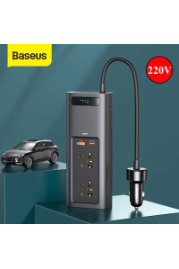 Инвертор Baseus 150W Inverter 12 220V Type-C 30W+USB 30W PD3.0 QC4.0 для авто