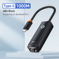 Baseus Type-C Gigabit Ethernet адаптер 1000 Мбит/с USB 3.0 Lan RJ45 (BS-OH004)