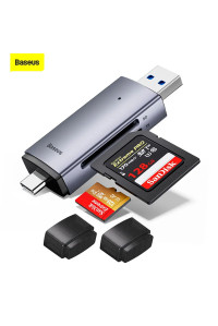Картридер для SD карты и microSD Type-C USB 3.0 Baseus