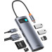 Baseus USB HUB 7-в-1 HDMI 4k 60hz PD 100W 3 USB 3.0 картридер (BS-OH146)