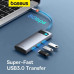 Baseus USB HUB 7-в-1 HDMI 4k 60hz PD 100W 3 USB 3.0 картридер (BS-OH146)