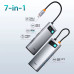 Baseus USB HUB 7-в-1 HDMI 4k 60hz PD 100W 3 USB 3.0 картридер (BS-OH146)