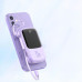 Повербанк Baseus QPOW 10000mAh 15W з LED дисплеєм та кабелем 8-Pin Lightning для iPhone Фіолет