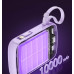 Повербанк Baseus QPOW 10000mAh 15W з LED дисплеєм та кабелем 8-Pin Lightning для iPhone Фіолет
