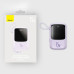 Повербанк Baseus QPOW 10000mAh 15W з LED дисплеєм та кабелем 8-Pin Lightning для iPhone Фіолет