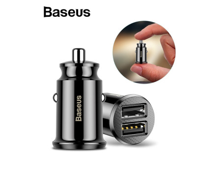 Автомобільний зарядний пристрій USB Baseus 3.1a (C8-K)