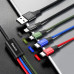 Кабель 4 в 1 Type-C-2 шт/ Micro USB/ Lightning 3.5А Baseus CA1T4-E01 1.2 м 