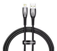 USB кабель Baseus Glimmer Series Lightning для iPhone 14 13 12 11 с подсветкой 1 м