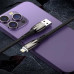 USB кабель Baseus Glimmer Series Lightning для iPhone 14 13 12 11 с подсветкой 1 м