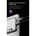USB кабель Baseus Glimmer Series Lightning для iPhone 14 13 12 11 с подсветкой 1 м