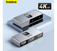 Двунаправленный HDMI переключатель 2 в 1 Switcher Matrix Baseus 4k 60hz (CAHUB-BC0G)