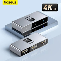 Двонаправлений HDMI перемикач 2 в 1 Switcher Matrix Baseus 4k 60hz (CAHUB-BC0G)