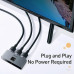 Двунаправленный HDMI переключатель 2 в 1 Switcher Matrix Baseus 4k 60hz (CAHUB-BC0G)