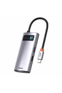 Хаб Type-C Baseus 4-в-1 HDMI 4K USB 3.0*1 USB 2.0*1 PD 100W (CAHUB-CY0G)