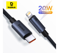 Кабель Baseus 20 Вт PD Type-C Lightning для iPhone 14 13 12 Pro Max 1 м (CAJY010501)
