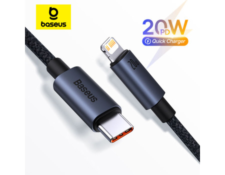 Кабель Baseus 20 Вт PD Type-C Lightning для iPhone 14 13 12 Pro Max 1 м (CAJY010501)