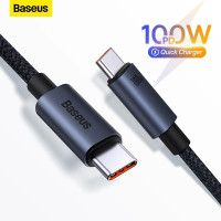  Кабель Baseus Type-C Type-C PD 100W 5A для Xiaomi Samsung MacBook