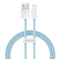 Кабель Baseus Dynamic Series для iPhone 14 13 12 11 2.4A USB Lightning блакитний