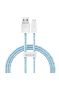 Кабель Baseus Dynamic Series для iPhone 14 13 12 11 2.4A USB Lightning голубой