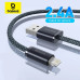 Кабель USB Lightning Baseus Dynamic Series для iPhone 14 13 12 11 2.4A серый