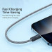 Кабель USB Lightning Baseus Dynamic Series для iPhone 14 13 12 11 2.4A серый