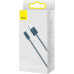 Кабель USB Lightning Baseus Dynamic Series для iPhone 14 13 12 11 2.4A серый