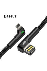 Кабель lightning для iPhone реверсивный 90° BASEUS CALKLF-P01
