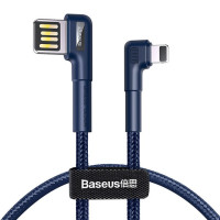 Кабель lightning для iPhone реверсивний 90° BASEUS CALKLF P03/N03