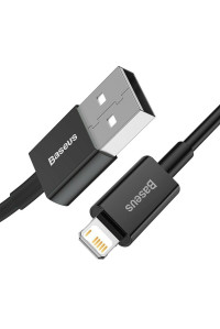 Кабель USB Lightning Baseus для iPhone 11/12/13/14 2.4A Black (CALYS-C01)