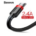 Кабель Micro USB двосторонній Baseus 2.4A Quick Charge
