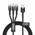 Кабель 3 в 1 Type-C+Micro USB+Lightning 3.5А Baseus 1.2 метр (CAMLT-AKL01)