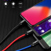 Кабель 3 в 1 Type-C Micro USB Lightning 3.5А Baseus