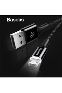 Кабель Micro USB Baseus реверсивный c LED подсветкой