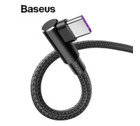 Кабель для быстрой зарядки USB Type-C 90° 5A BASEUS 1 метр (CATFS-B01) 