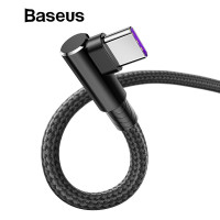 Кабель для быстрой зарядки USB Type-C 90° 5A BASEUS 1 метр (CATFS-B01) 