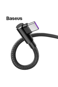 Кабель для быстрой зарядки USB Type-C 90° 5A BASEUS 1 метр (CATFS-B01) 