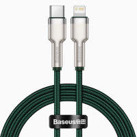 Кабель Baseus Cafule Series Metal Type-C Lightning PD 20W 1 метр для iPhone iPad