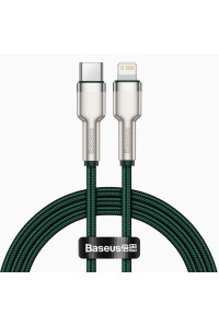 Кабель Baseus Cafule Series Metal Type-C Lightning PD 20W 1 м для iPhone iPad