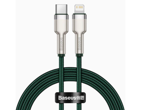 Кабель Baseus Cafule Series Metal Type-C Lightning PD 20W 1 метр для iPhone iPad