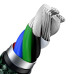 Кабель Baseus Cafule Series Metal Type-C Lightning PD 20W 1 метр для iPhone iPad